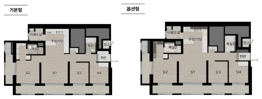 힐스테이트 성남메트로블 84㎡B 평면